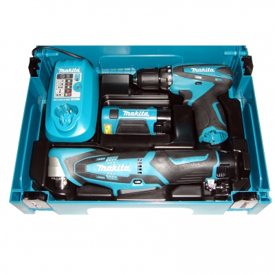 Makita Akkuschrauber Winkelbohrschrauber Taschenlampe 10.8 V Set